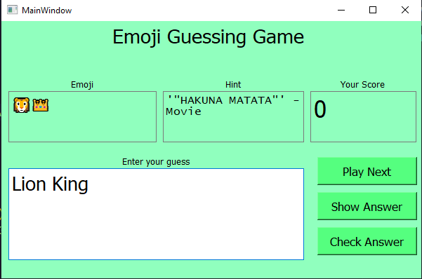Emoji Quiz Game Screenshot 1