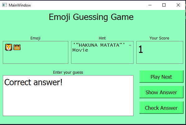 Emoji Quiz Game Screenshot 2